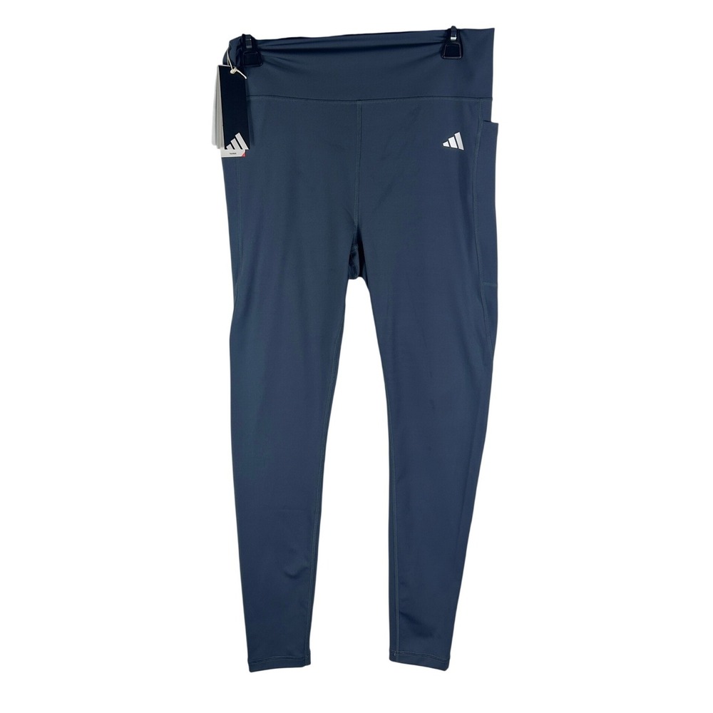 Adidas Womens AEROREADY OPT‎ ESS Tights Training Pants Black Size XL NEW